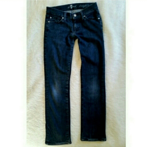 Sz 26 7FAMK Straight Leg Ankle Jean Mankind - Picture 5 of 6